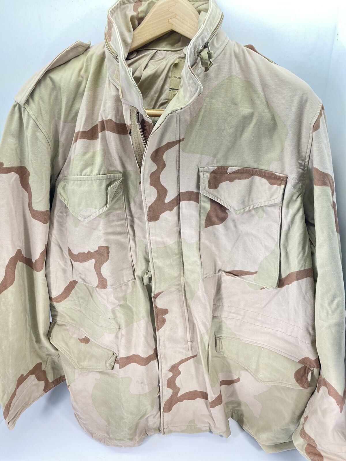 US Military M65 Field Jacket Desert DCU Camouflage Large Regular Army ...