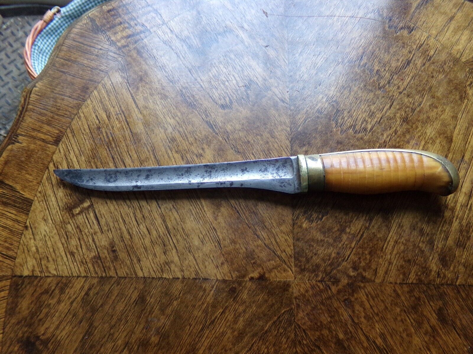 Early Cutdown Sword Made into Knife With Scabbard