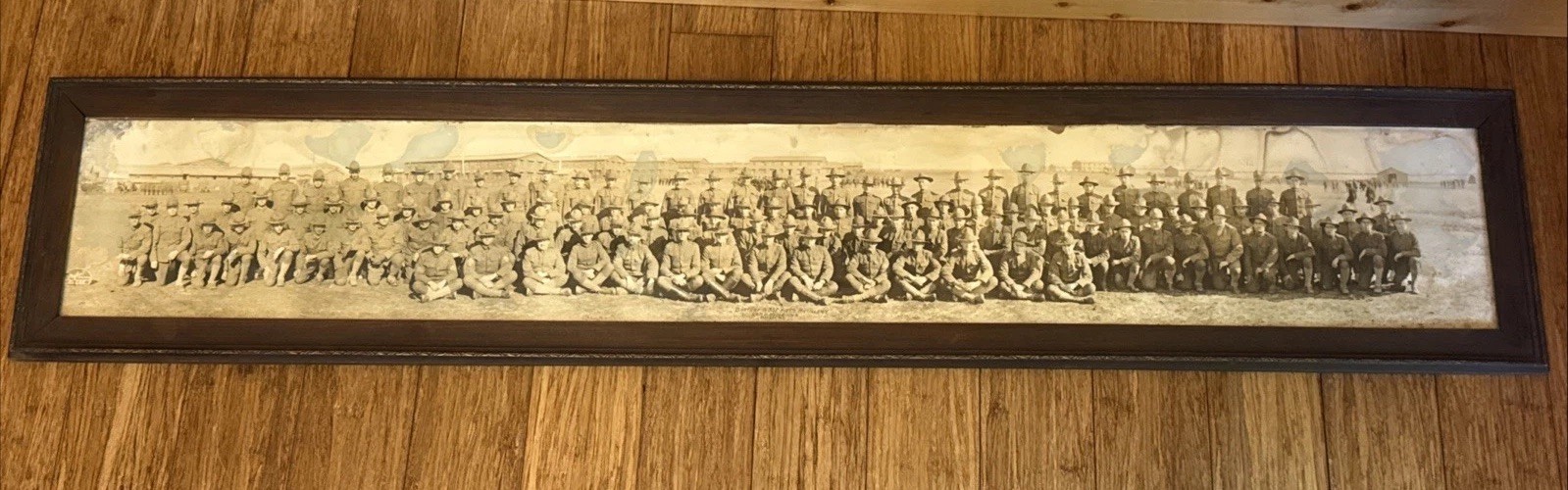 Panoramic Military Photo 337th Field Artillery Battalion Camp Dodge WW1 10-1917