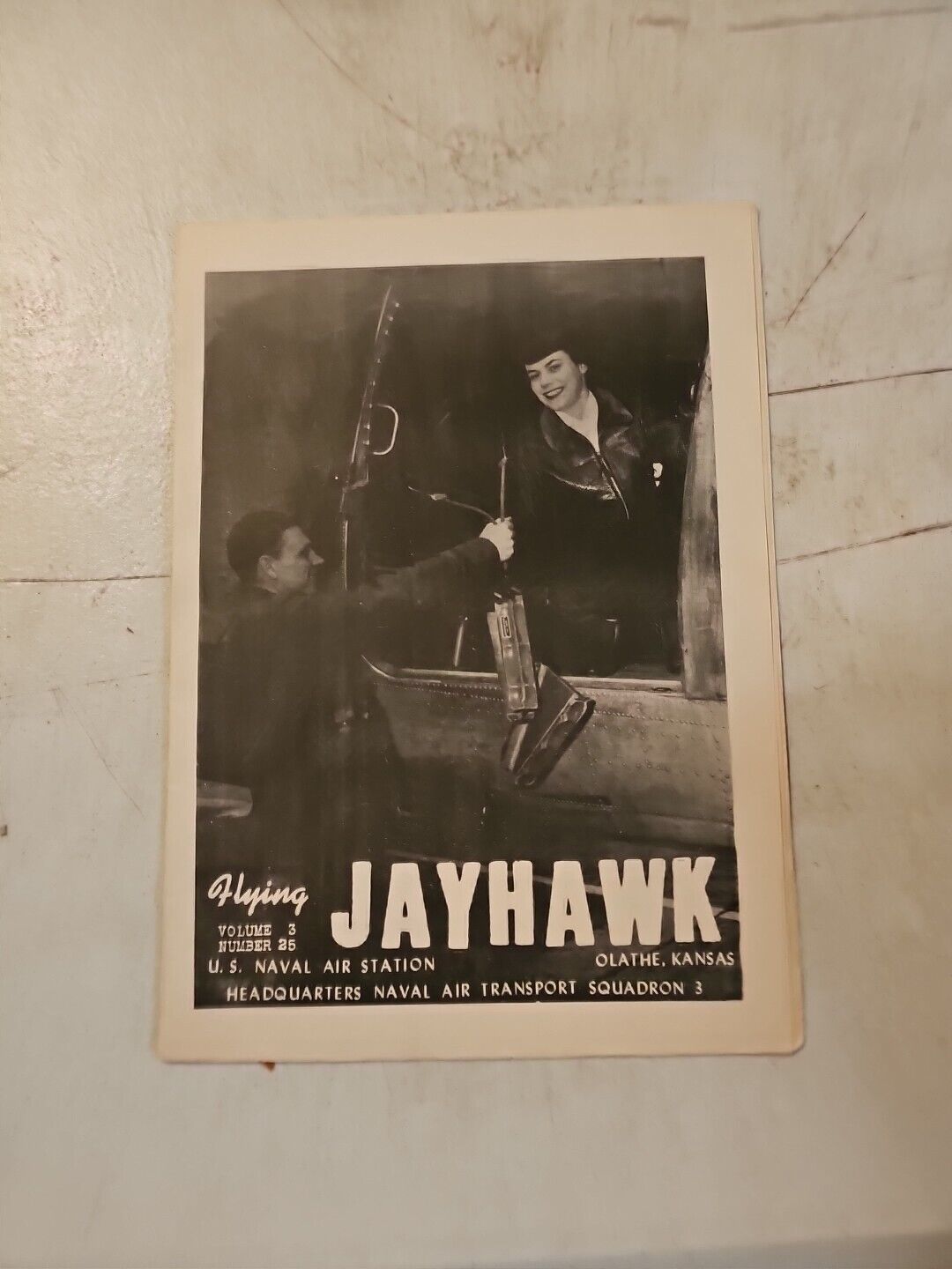 Vintage WW2 Flying Jayhawk Newsletter Olathe KS US Naval Air Station 