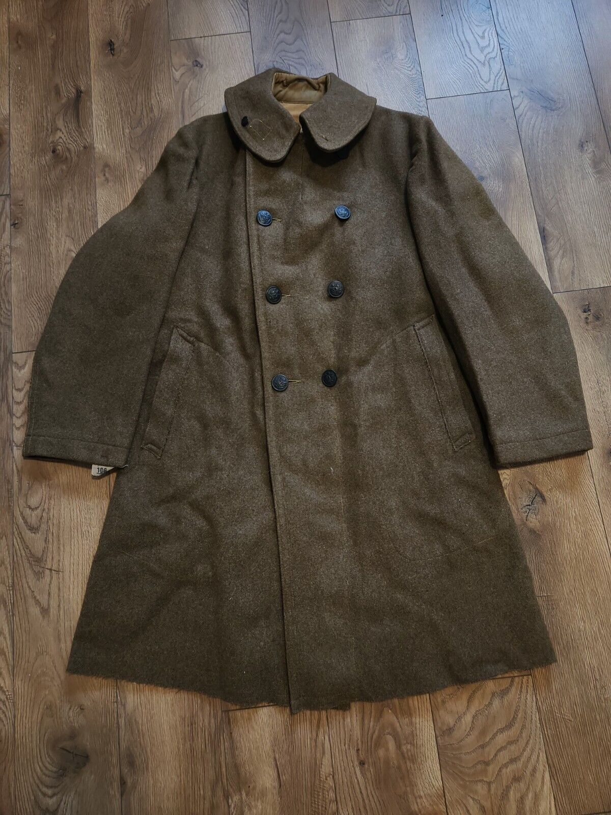 WW1 US United States Army Pea Coat Jacket Rosenwald & Weil 1918 Chicago Original