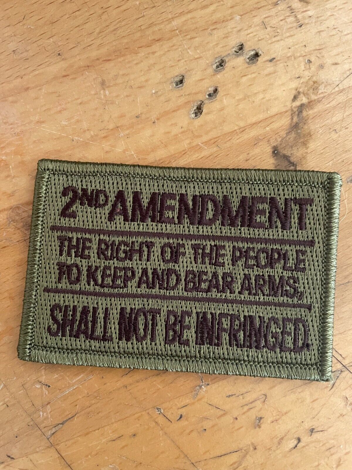 BuckUp Tactical Patch Hook 2nd Amendment Right to Bear Arms Multitan 2x3\