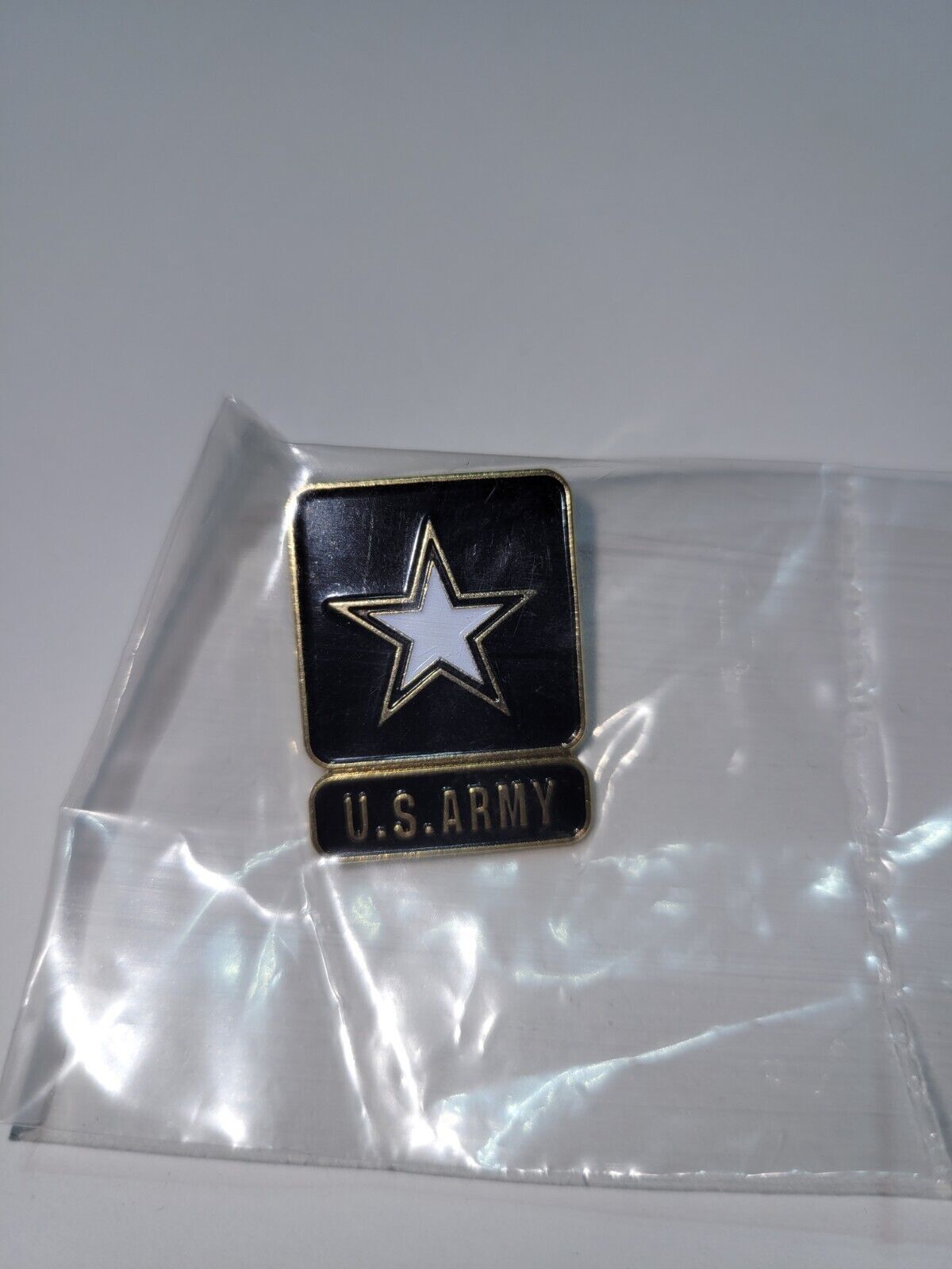 US ARMY Lapel Pin Black White Gold Star Veteran Hat Tie Pin Army of One