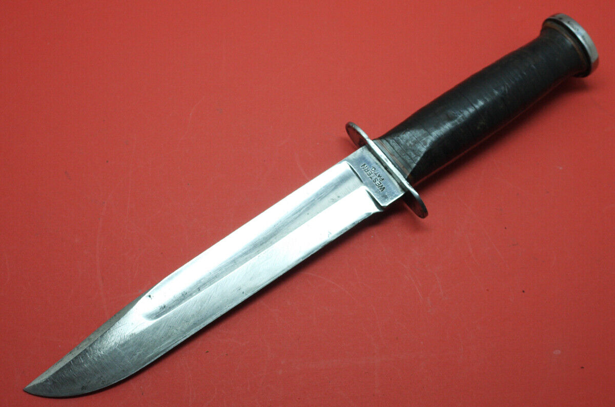 ORIGINAL WW2 WESTERN G46-8 KNIFE 8 INCH BLADE THAT HAS BEEN STRIPPED & POLISHED