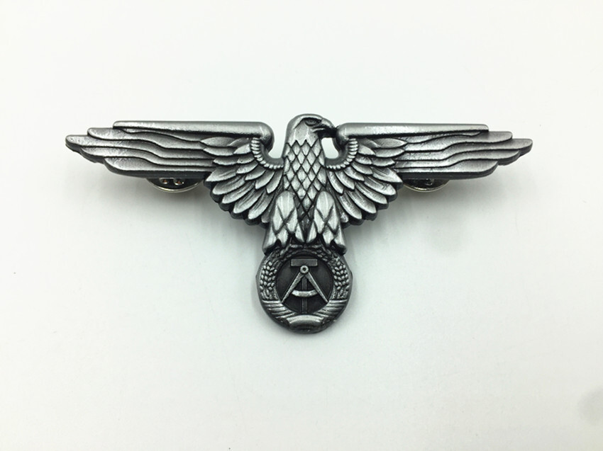 East German Democratic Republic of Germany Eagle Emblem Brooch WWII Military...