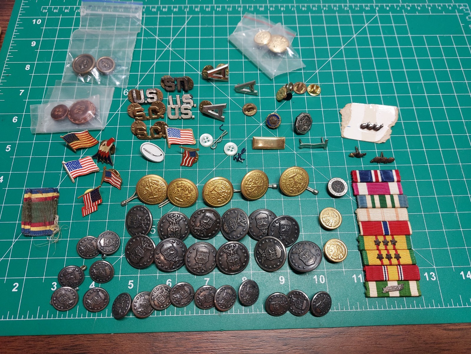 South Carolina Cadet Uniform Citadel + USAF Button Lot + Extra Military Pin
