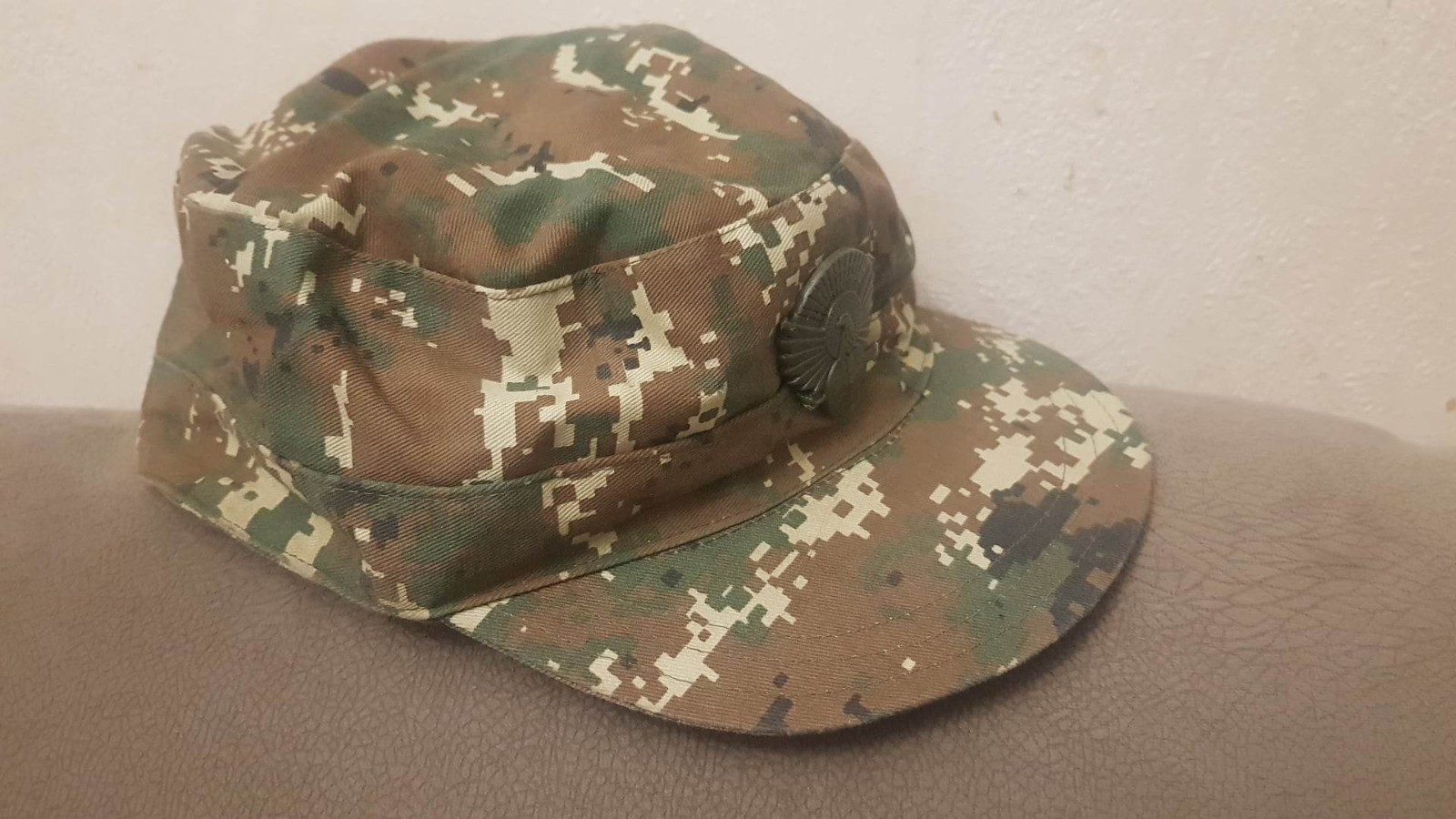 Armenian Pixel Camouflage Uniform Hat with Cockade, 1990s