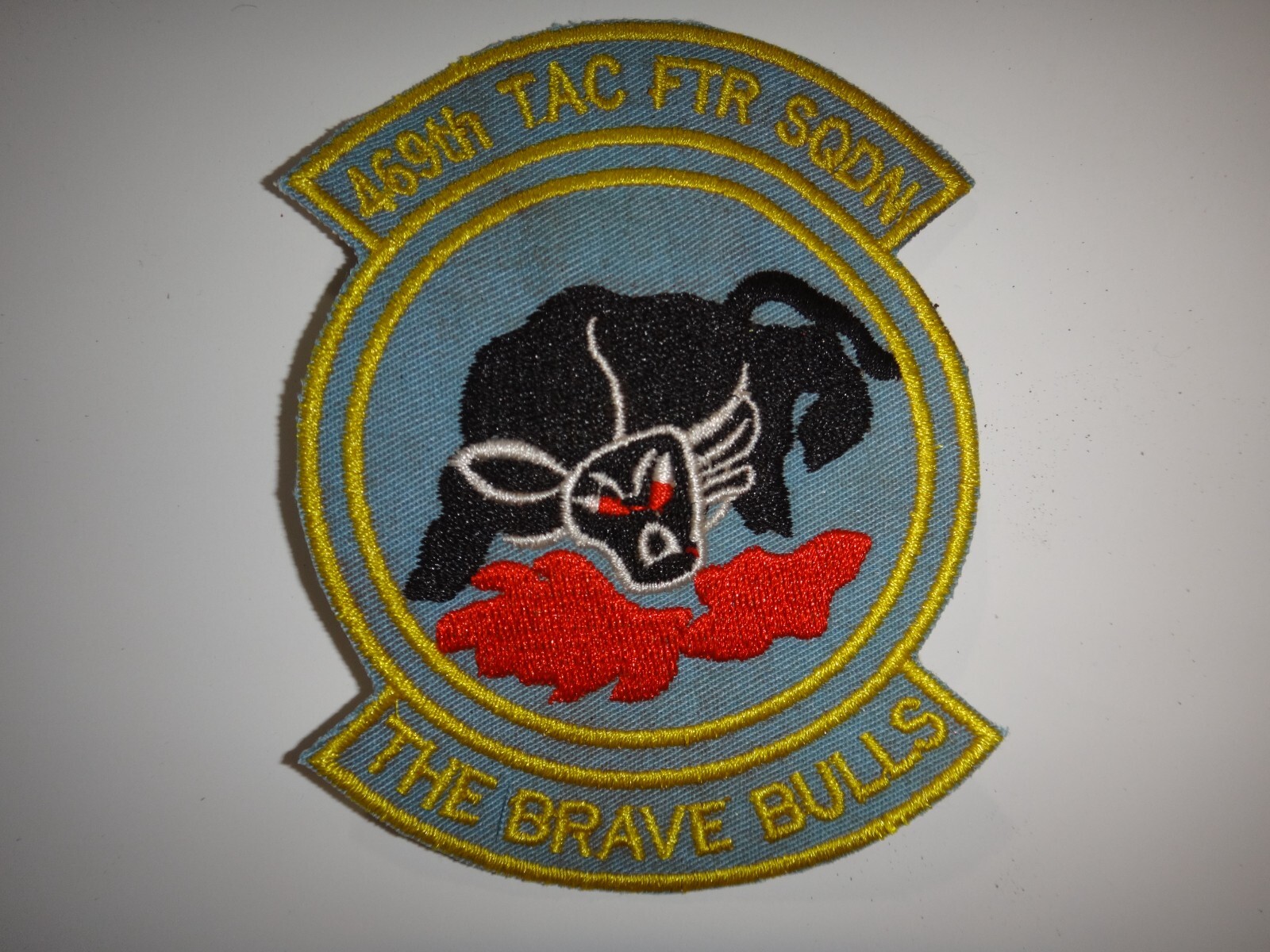 Vietnam War Patch US 469th Tactical Fighter Sq THE BRAVE BULLS In Korat Thailand