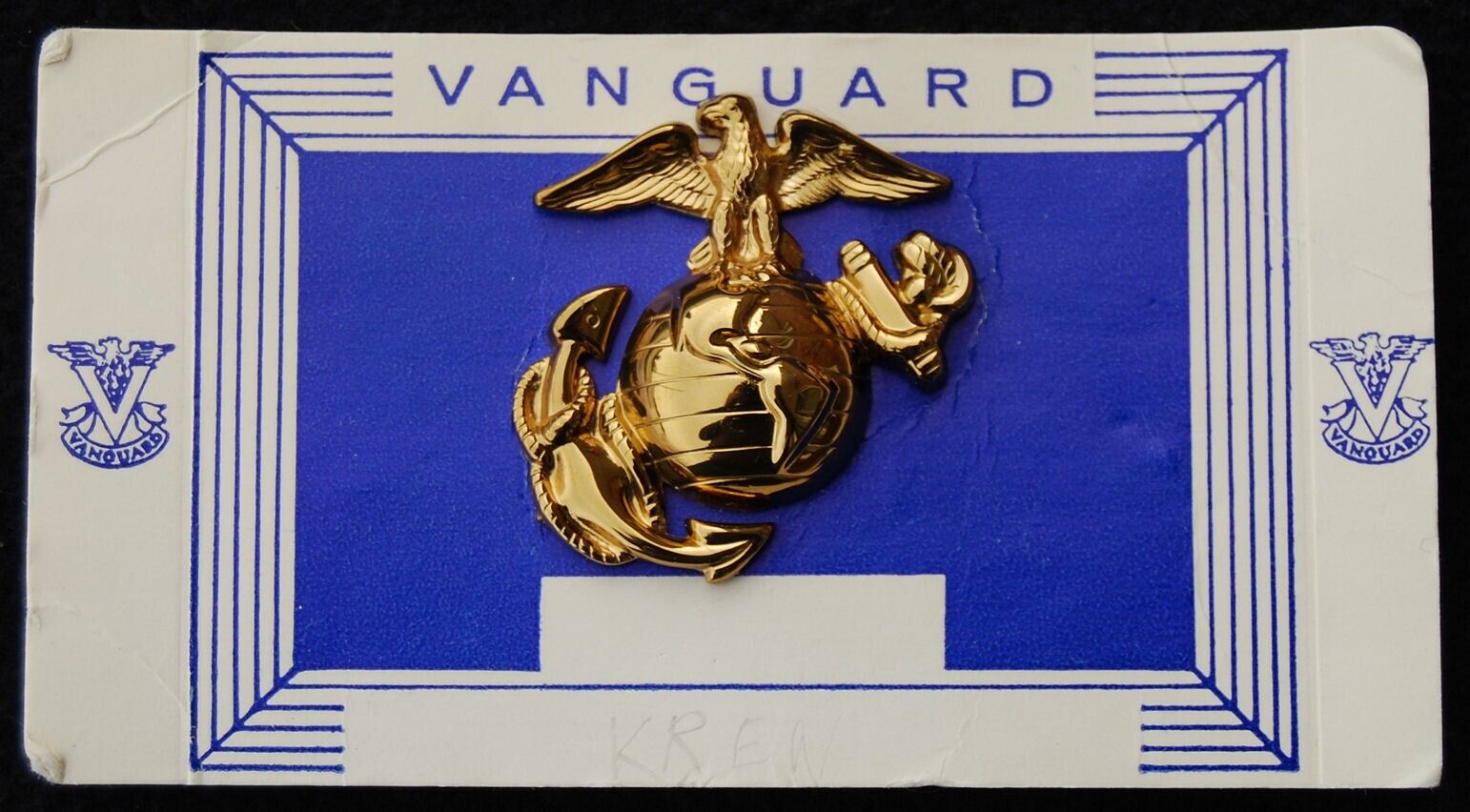 MINT Marine Corps USMC Enlisted EGA Dress Hat Badge Device on Vanguard Card #2