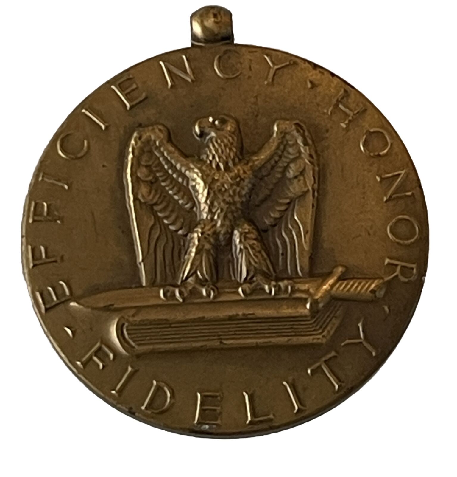 US Army Medal Military Good Conduct Emblem Fidelity Efficiency Honor Award Vtg