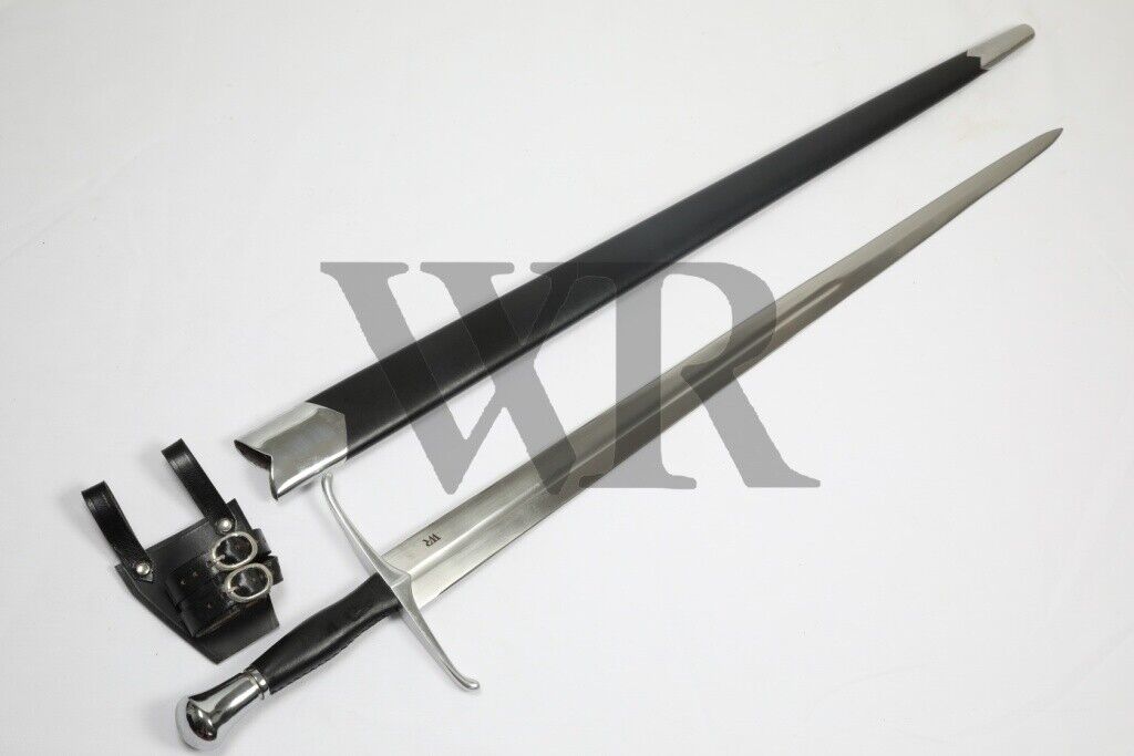 15th Century Hand-And-A-Half Full Tang Tempered Battle Ready Handmade Sword