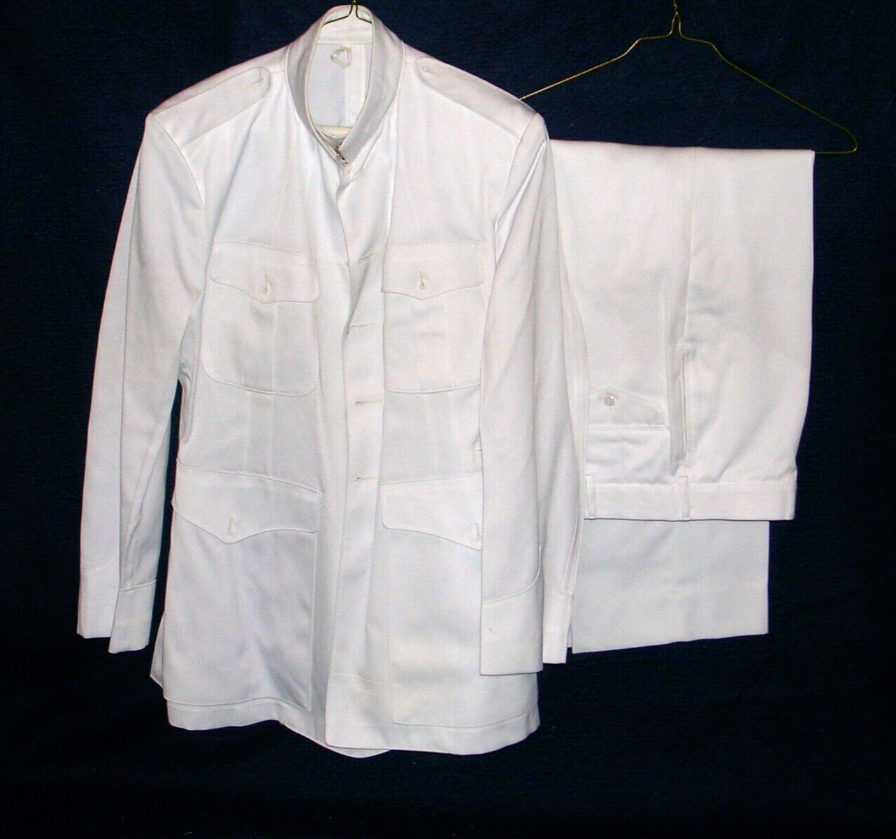 WWII USMC US Marine Corp Dress White Uniform 45L 35L MINT W/ TAG NOT WORN RARE