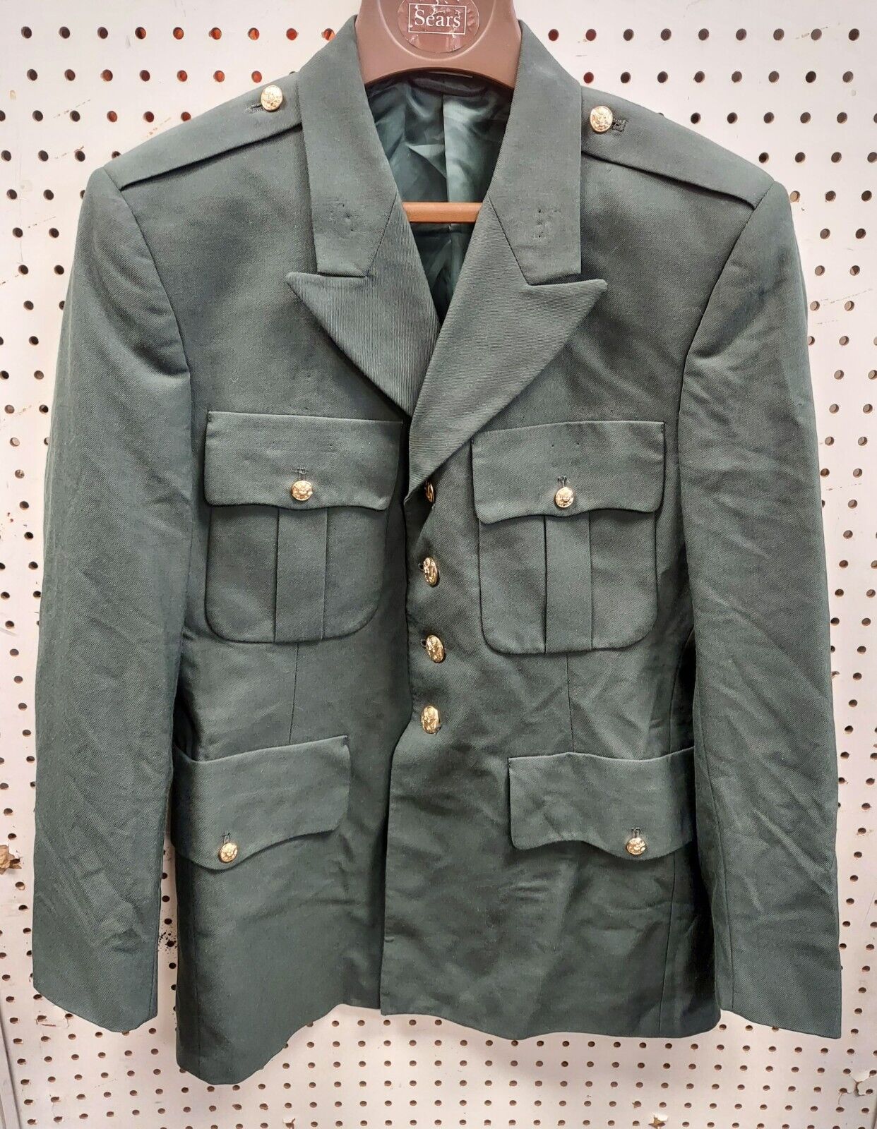 US Army Men\'s Serge AG 489 Poly/Wool Dress Uniform Coat 42R