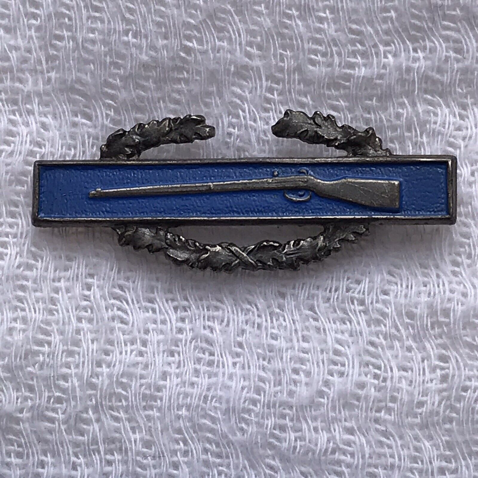Vintage Sterling Silver 1 3/8 US Army Formal Mess Dress Combat Infantry Badge