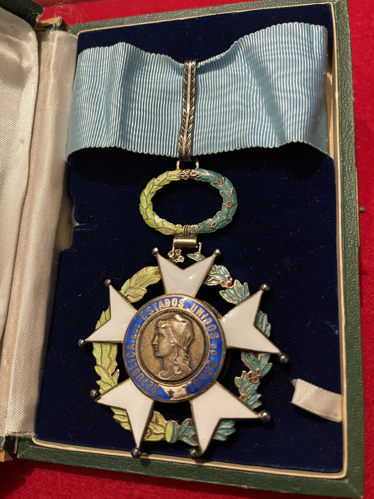 RARE Brazil Republic National Order of the Southern Cross Commander Medal CASED