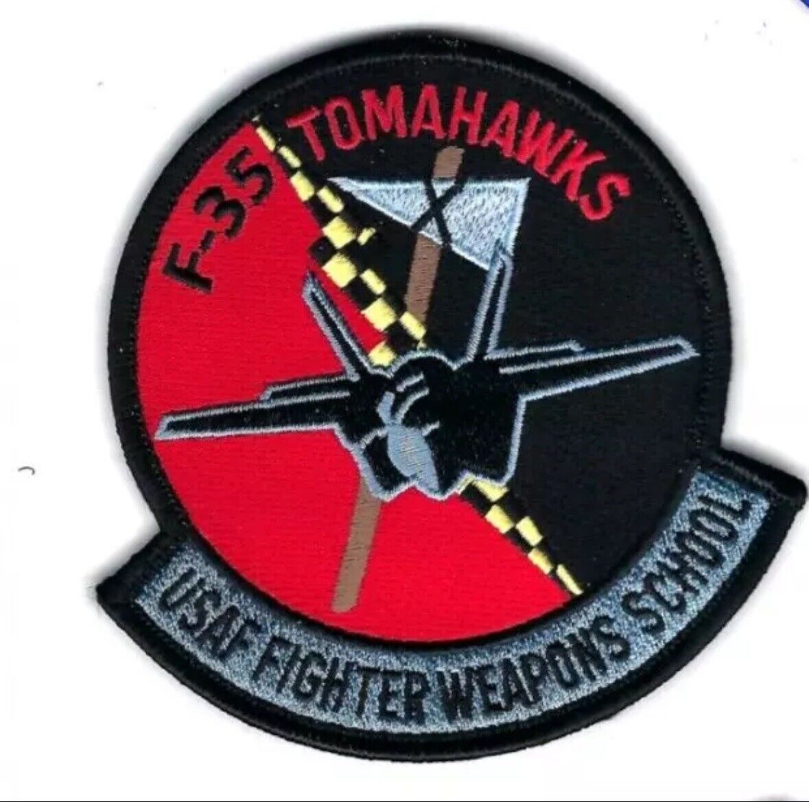USAF F-35 TOMAHAWKS FIGHTER WEAPONS SCHOOL PATCH (NELLIS AFB)