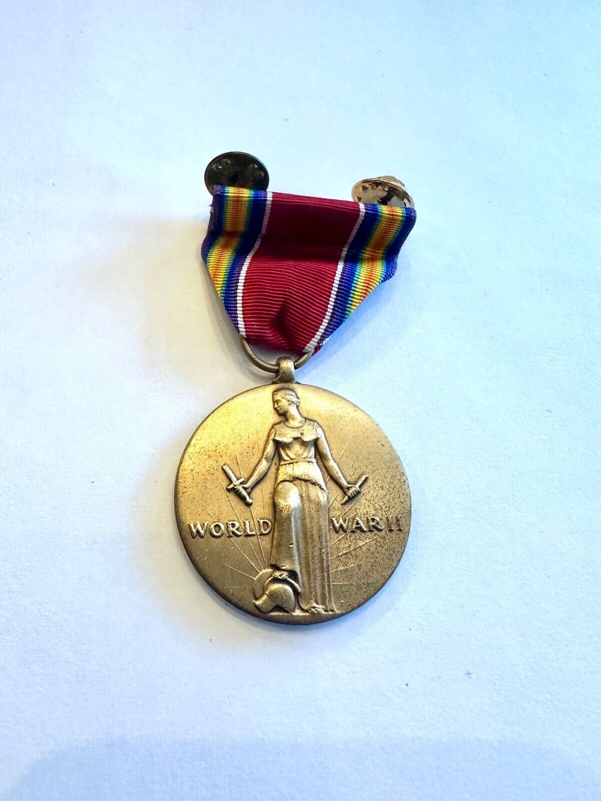 WWII CAMPAIGN AND SERVICE MEDAL -- EXCELLENT CONDITION, CLEAN