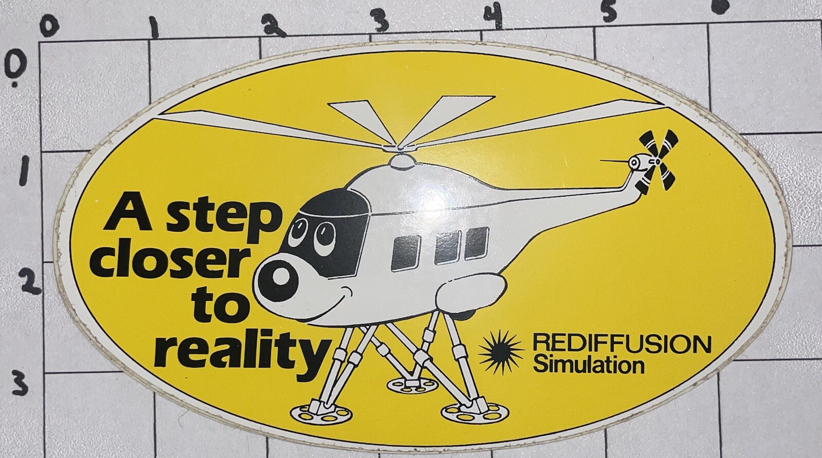 Vintage Aviation A Step Closer To Reality Rediffusion Simulation Decal (I1)