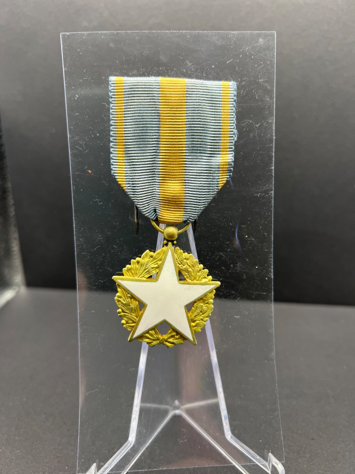 Vintage Yugoslavian SFRJ JNA Communist Era Medal Gold Star