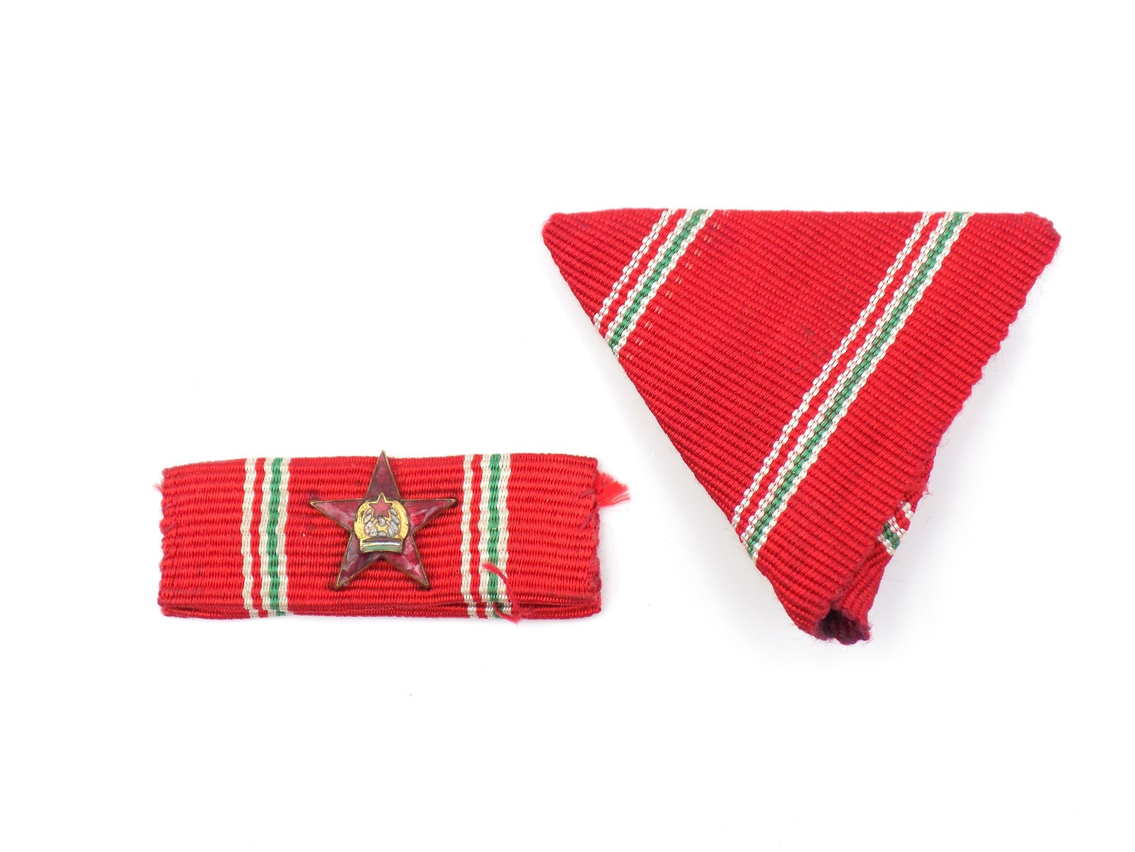 Original 1949 Hungarian Socialist Medal of Merit in Gold Ribbon and Bar