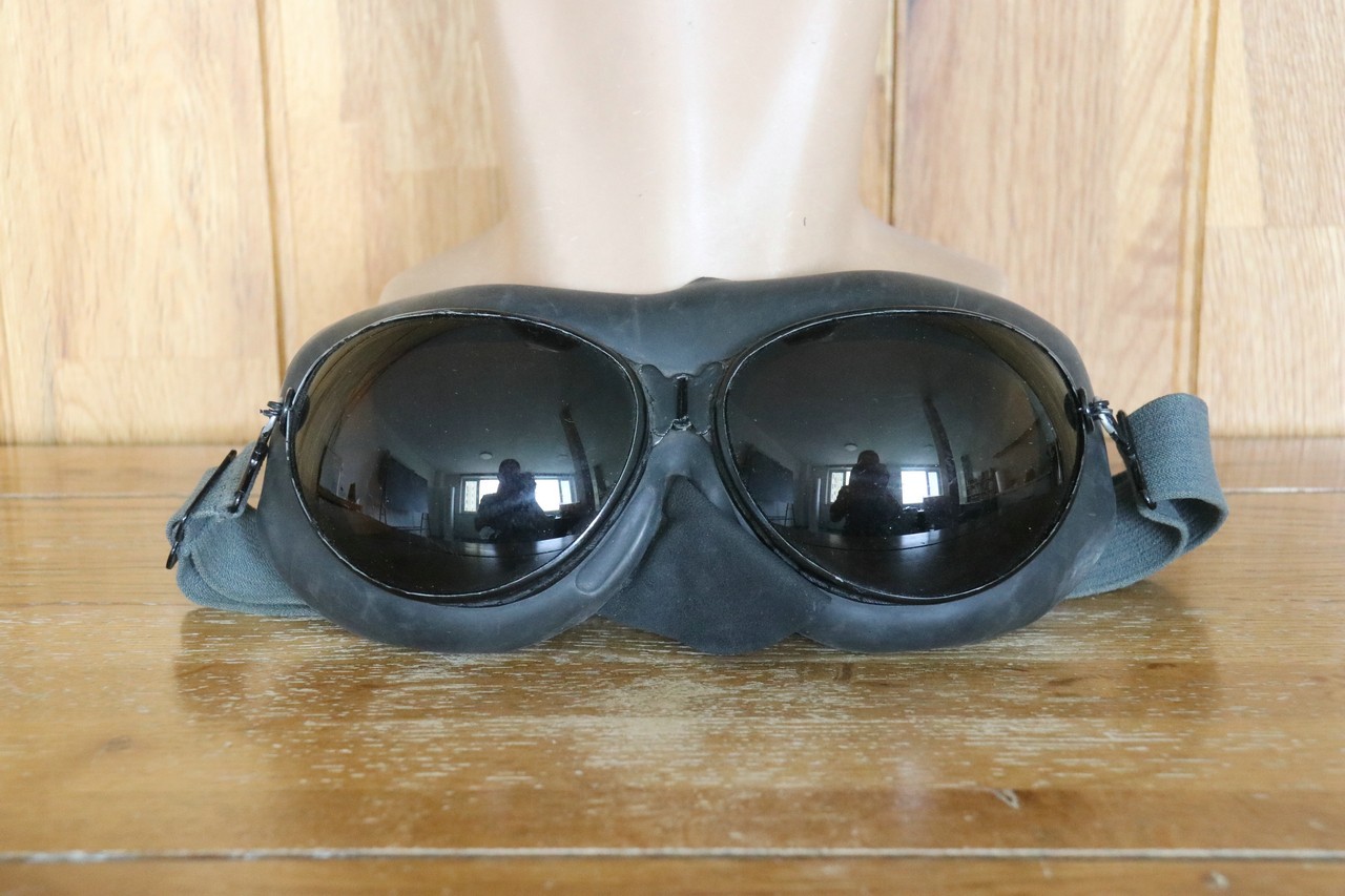 Vintage MiG-15 Fighter Pilot Goggles,Dark Brown