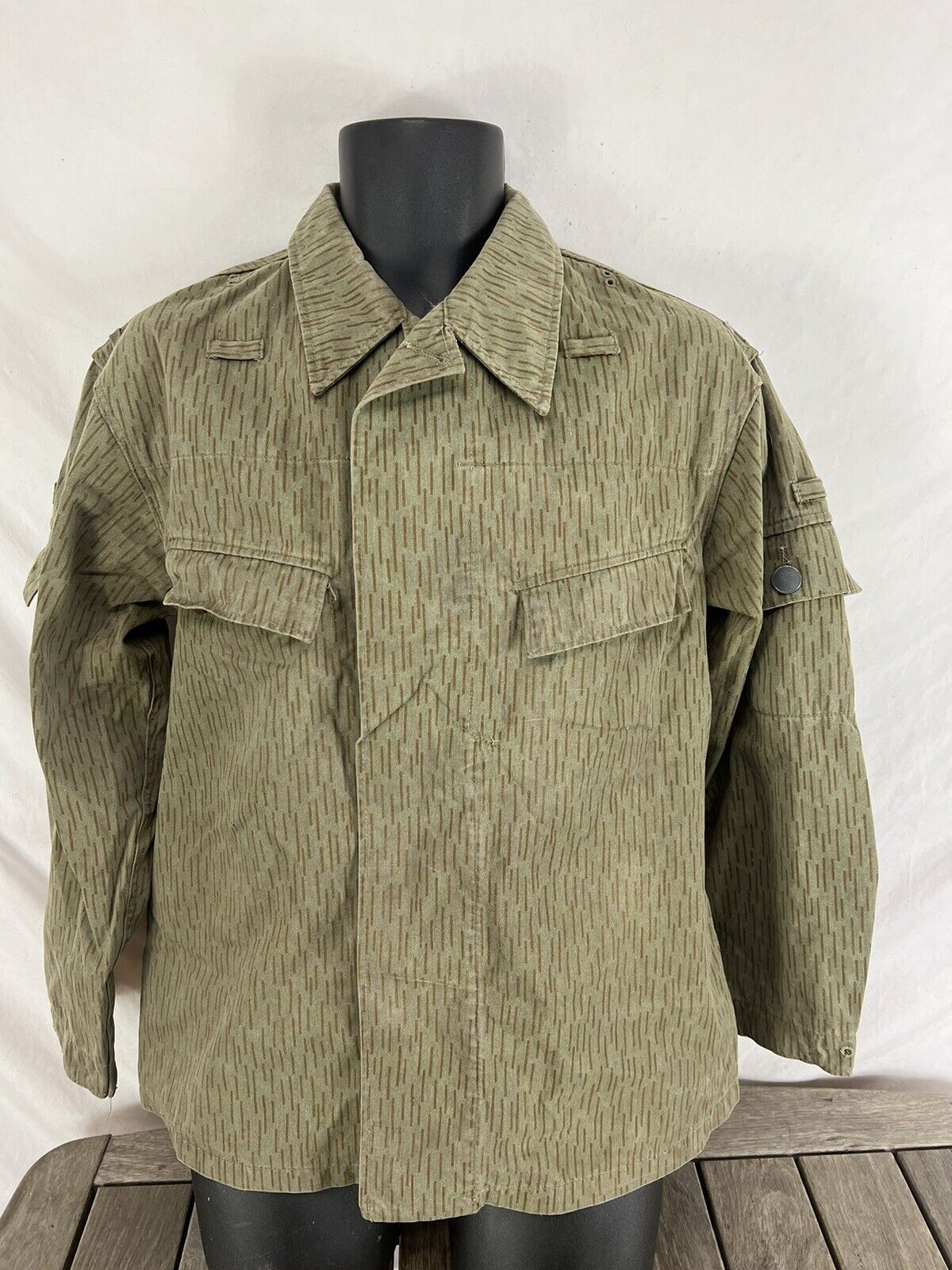 East German Rain Drop Camo Summer Uniform Shirt W/Pistol Pocket Size SK-48 Med.