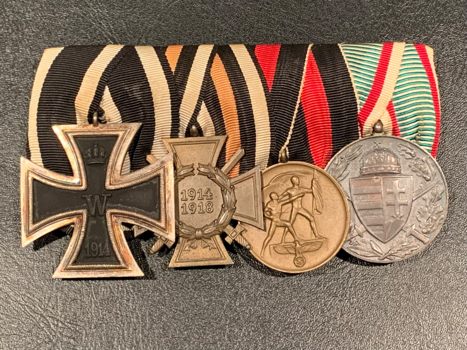 Imperial German Original Military Medals Bar (Group of 4 Medals)