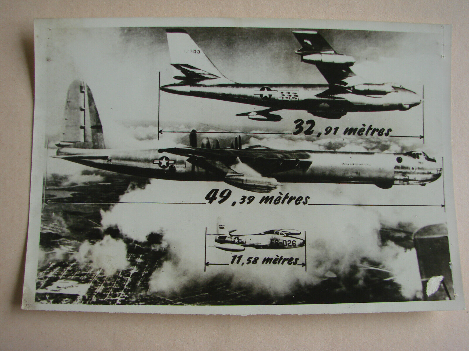 Assocated Press Photo 1953 - US Air Force Jet atomic Bomber F84g Thunderjet