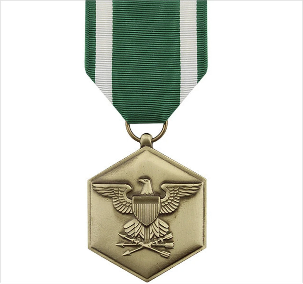 GENUINE U.S. FULL SIZE MEDAL: NAVY AND MARINE CORPS COMMENDATION