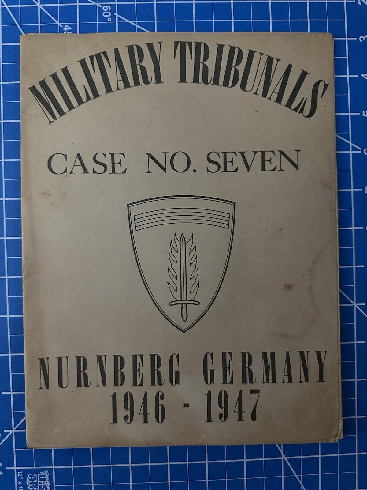 WW2 WWII RARE Original Documents The Nurnberg Trials Of Nazi Officers Nuremberg