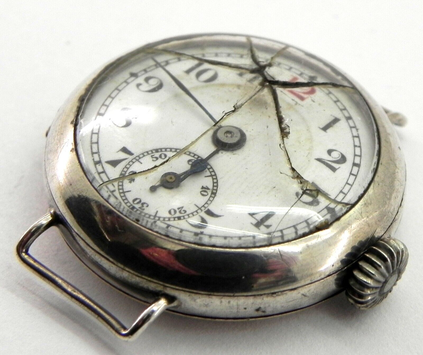 WW1 Solid Silver Trench Watch, For Restoration