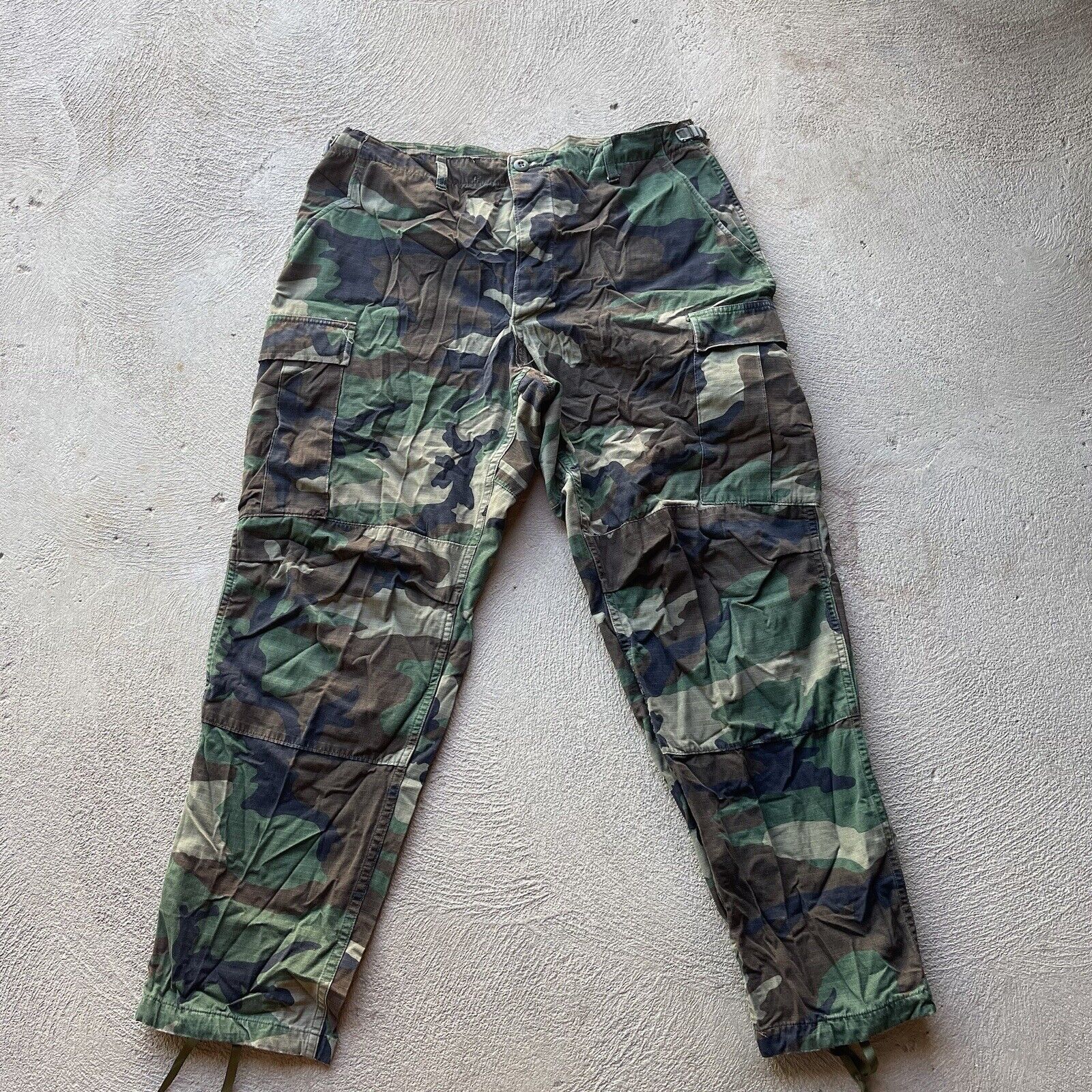 Military Pant Large Regular Woodland Camo Combat Trouser M81 Baggy Army Tactical