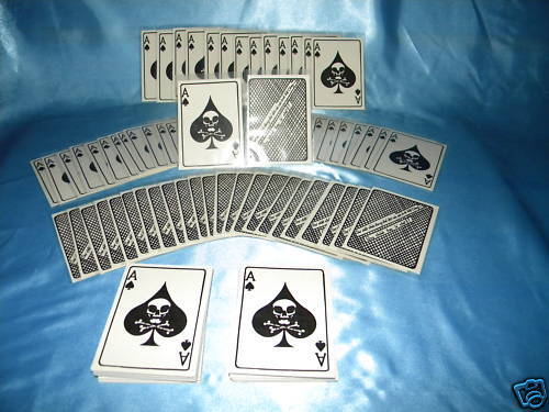 25 VIETNAM  WAR ACE OF SPADES  DEATH CARDS + 25 SLEEVES SAME DAY SHIPPING