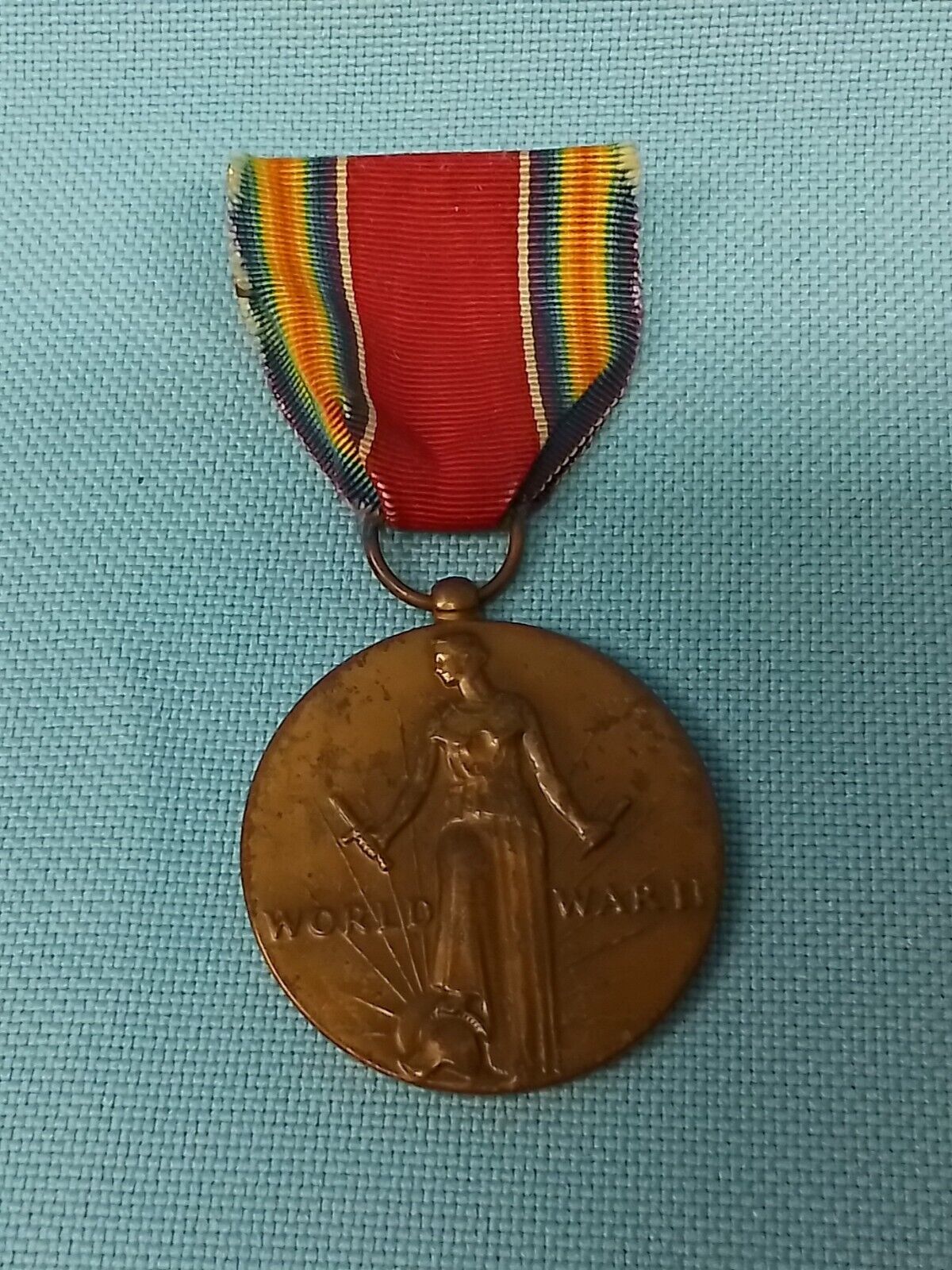 Worid War II Freedom Medal With Original Ribbon