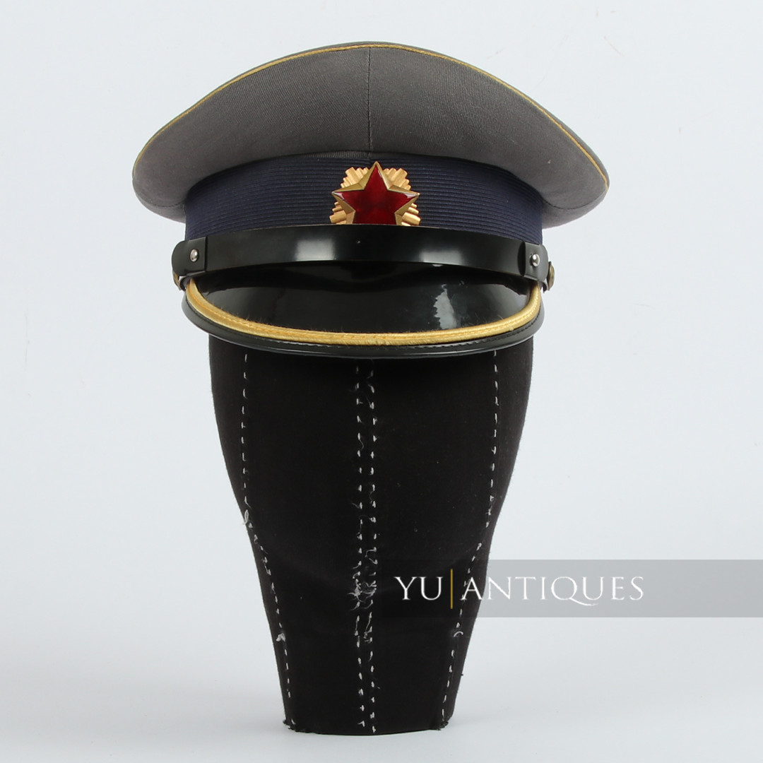Vintage SFRY Socialist Federal Republic Of Yugoslavia Militia Visor Cap Hat