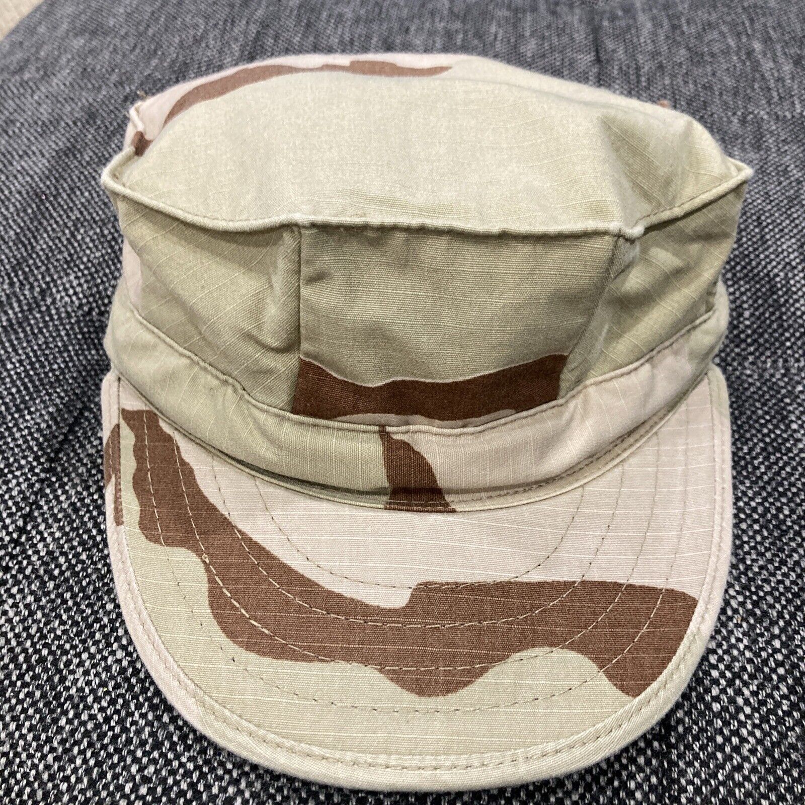 Vintage USMC Utility Cap Hat 8 Point Desert Camo Camouflage Size Small