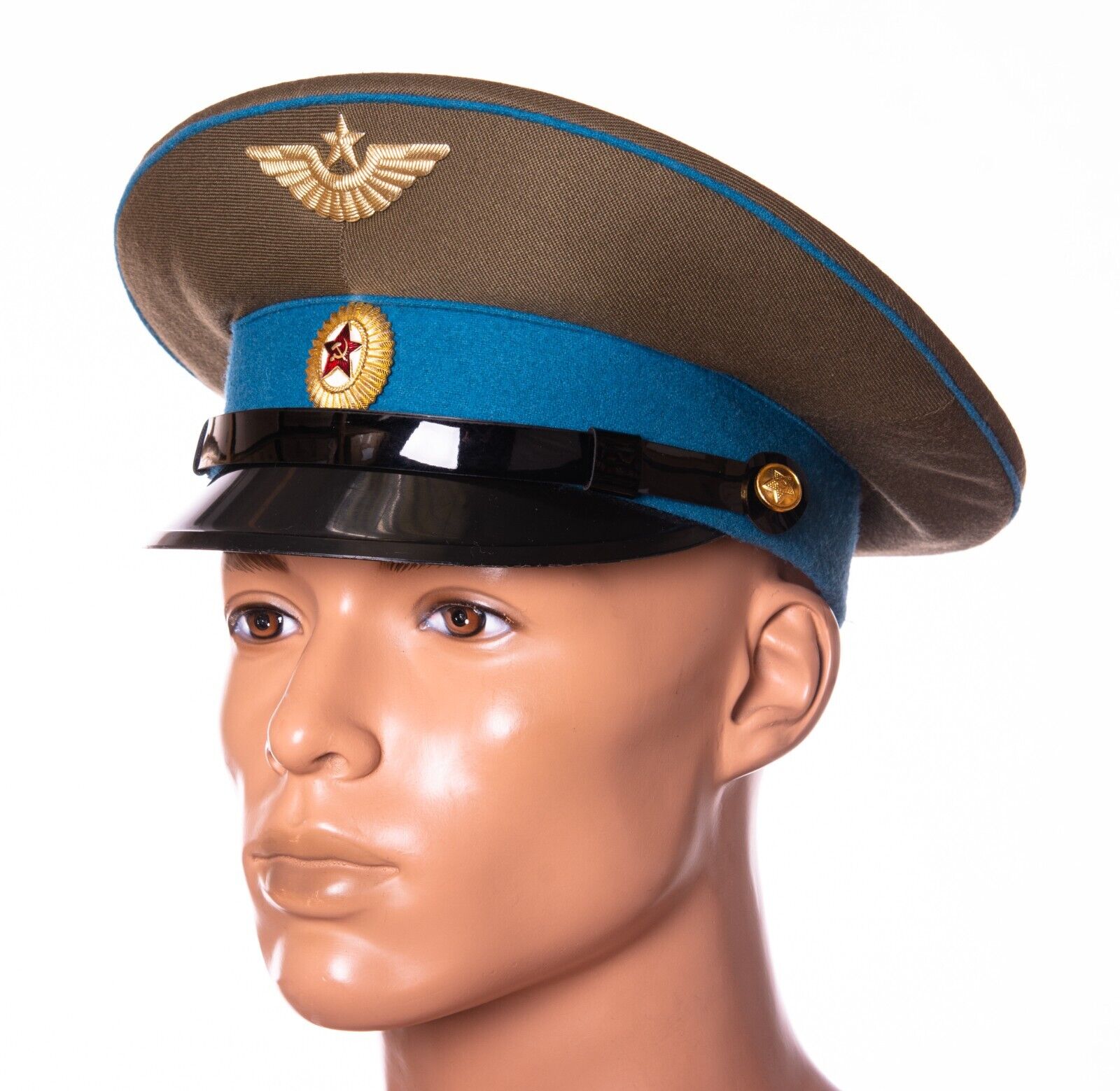 Soviet Russian Red Army officer cap USSR Air Force 
