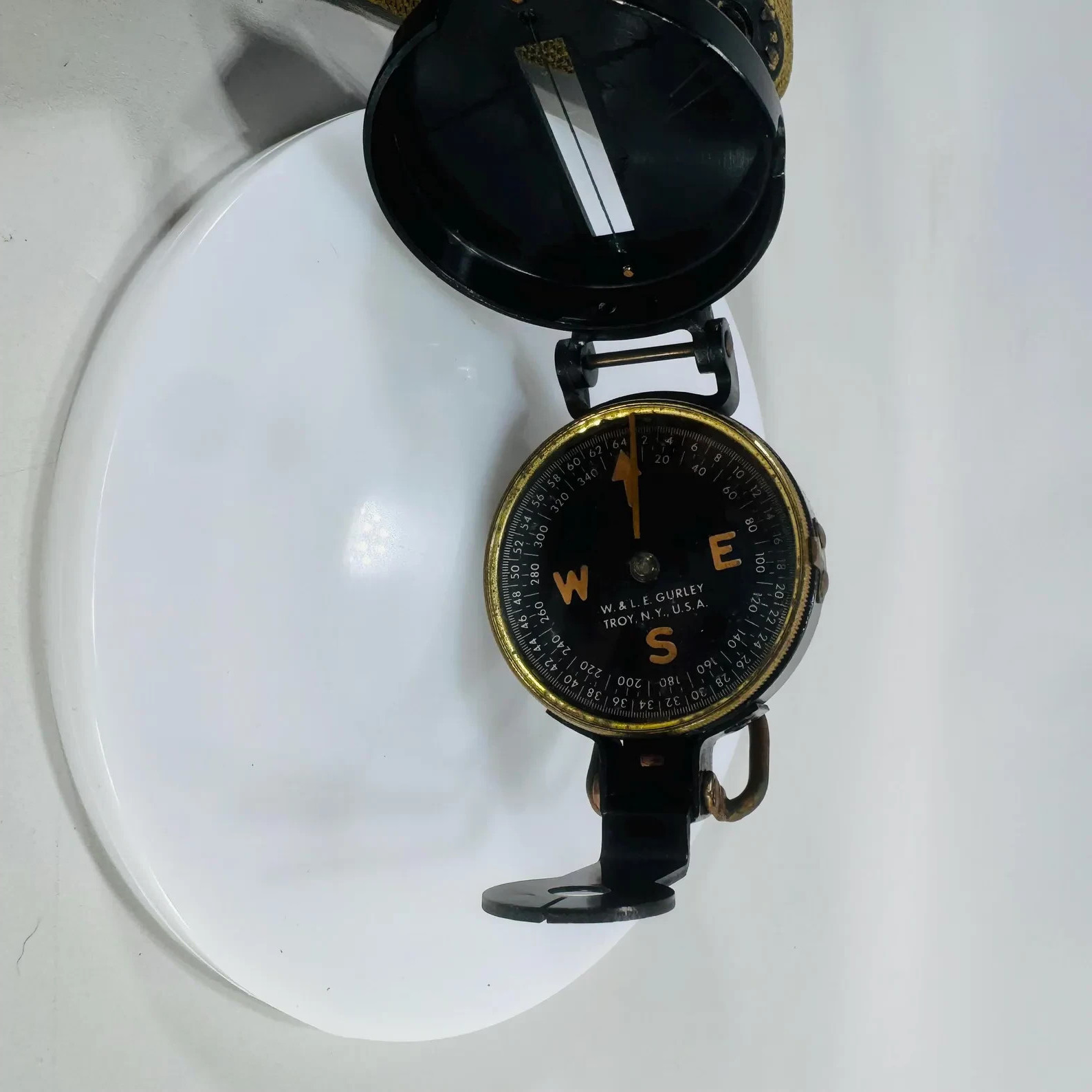 Antique Style Military Compass Nautical Pocket Compass Black Finish Giftable