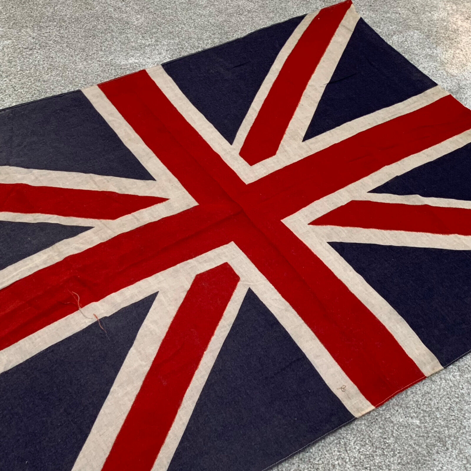 Original Vintage WW1 / WW2 Printed Cloth British Home Front Union Jack Flag