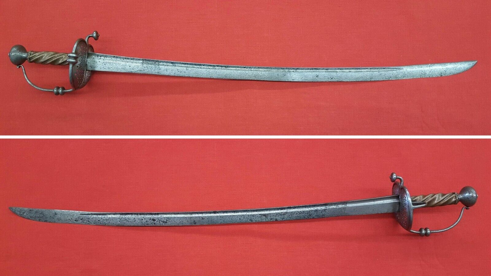 Remarkable Mid-17th Century Saber With “Walloon” Style Hilt And Very Long Blade