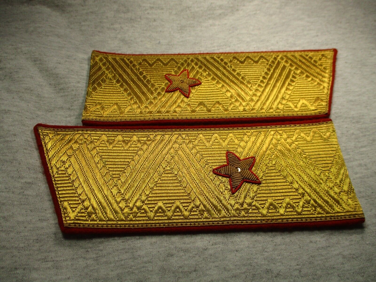 Soviet Russian USSR Army GENERAL Parade Gold Color shoulder boards 1980