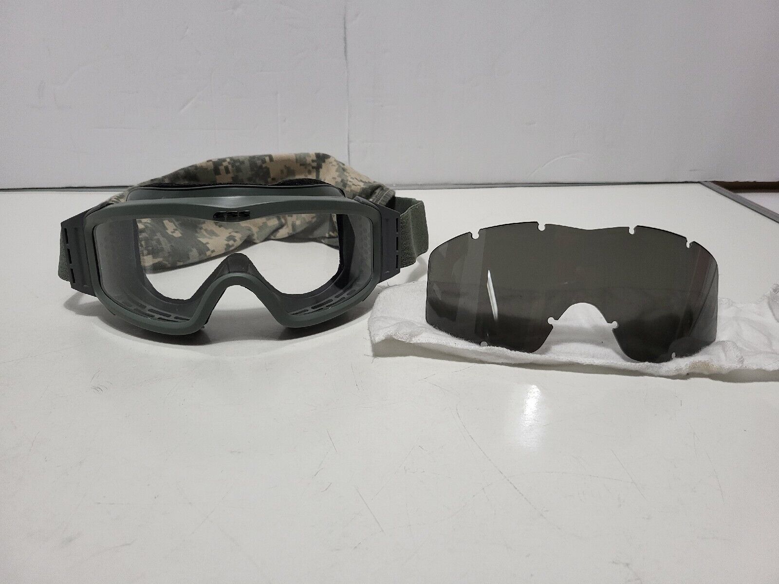 Military ESS Goggles NVG Profile w/ clear and smoke lenses