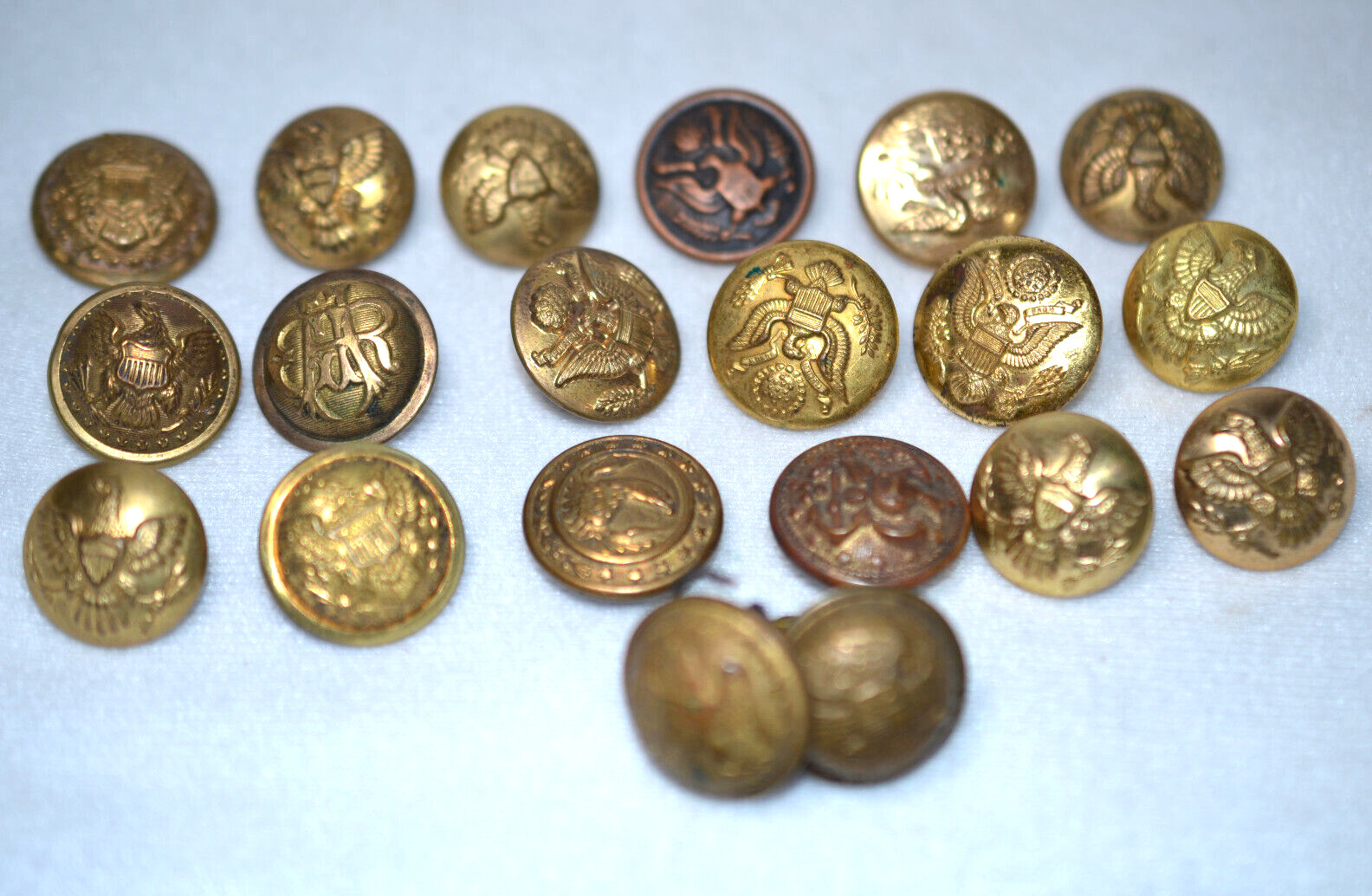 Civil War Era Brass Buttons - Lot of 20