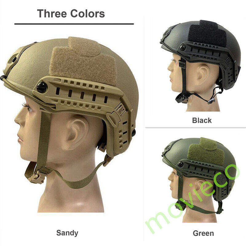 Us Tactical Fast-PE Khaki  Ballistic Helmet III-A Level Bullet Proof Free Size 