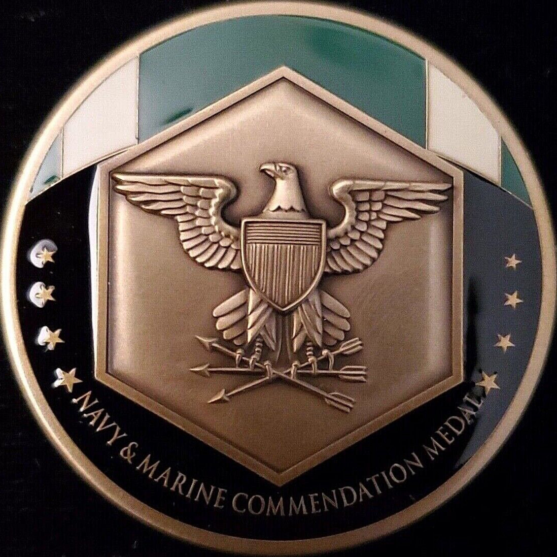 US Navy & US Marine Corps Commendation Medal Award Challenge Coin NWTM USA