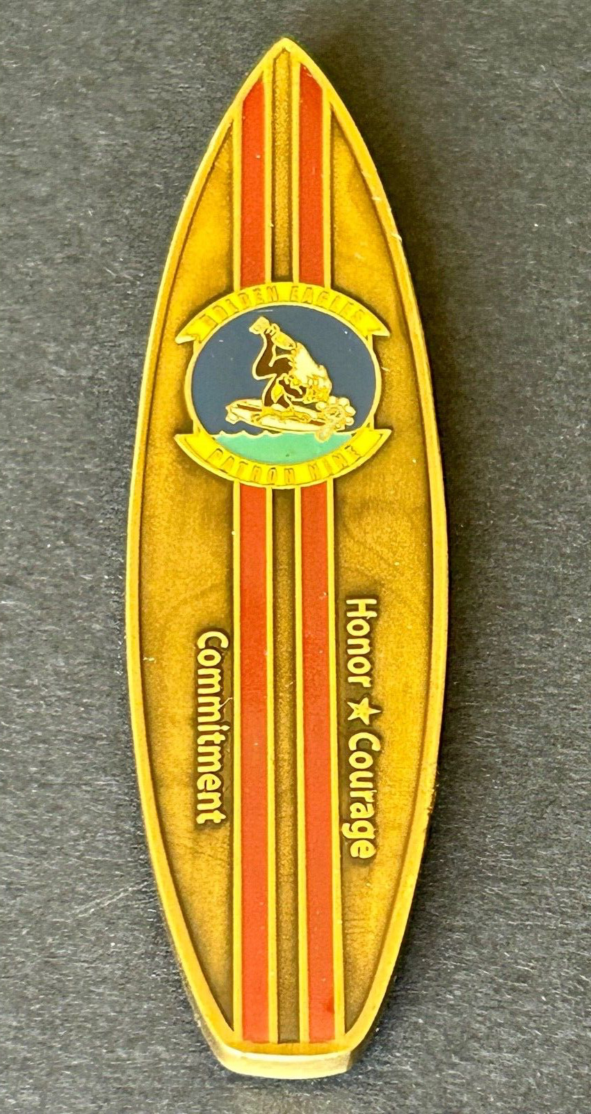 Free Shipping Rare Surfboard PATRON NINE Golden Eagles Hawaii CDR Whitehead Coin