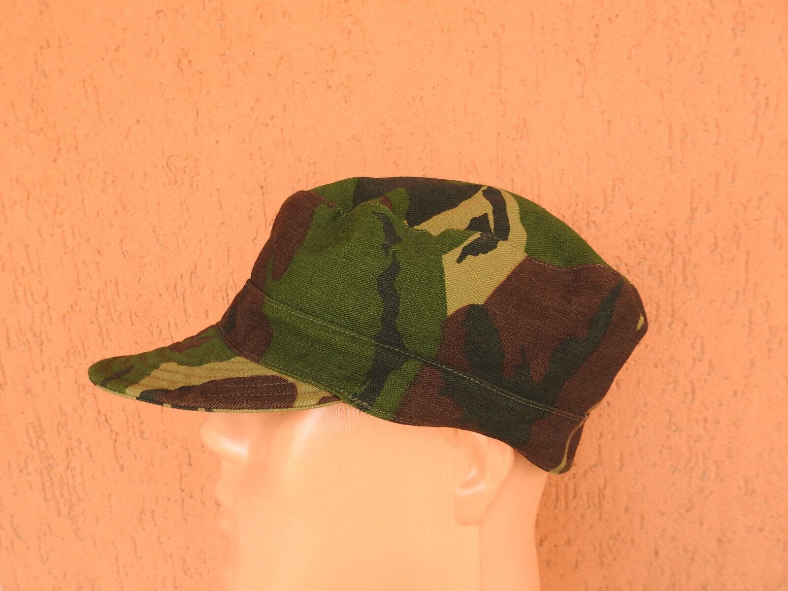 Vintage 90s Dutch Army Cap Hassing-Amersfoort Military Woodland Camo Hat S/M (56