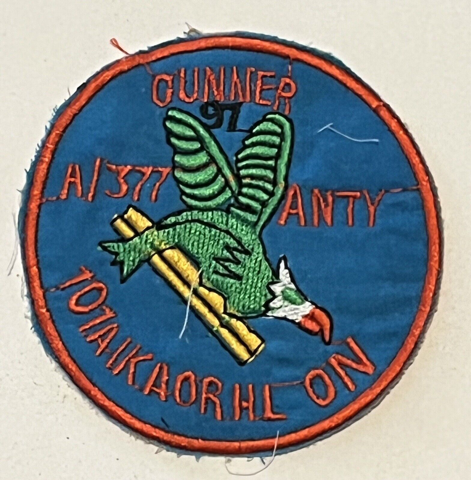 Patch - DOOR GUNNER - 377th FIELD ARTILLERY - 101st AIRBORNE, Vietnam War