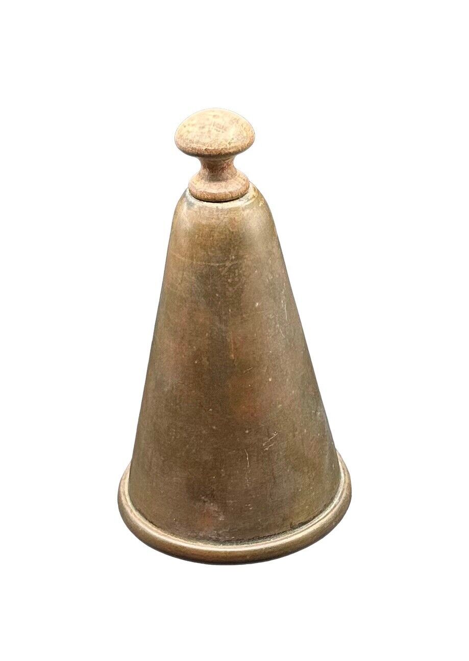 Antique British Victorian Royal Army Artillery Copper Brass Bell Military 1800s