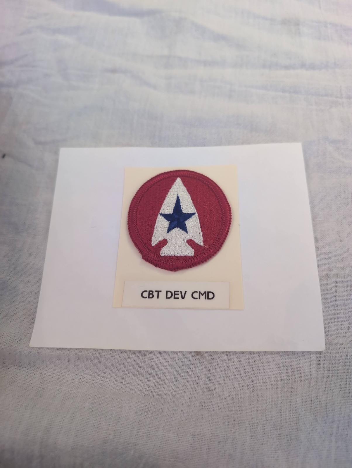 US Army Combat Developments Command CBT DEV CMD SSI Shoulder Patch Military Vtg